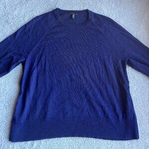 Eileen Fisher Purple Crew Neck Sweater